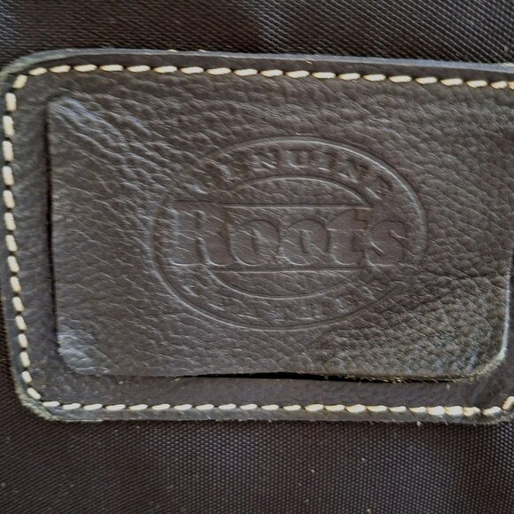 ROOTS SOFT LAPTOP BRIEFCASE GENUINE LEATHER TRIM - Picture 9 of 13